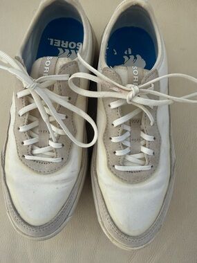 Sorel Men's Low-Top Lace-Up Sneakers in White and Gray